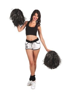 Pompon noir unité - de haute qualité, idéal pour le carnaval, les fêtes à thème et les événements spéciaux.